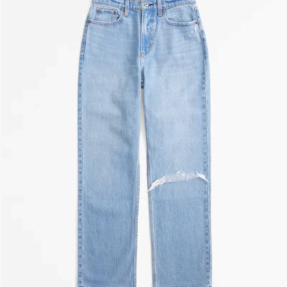Abercrombie Curve Love High Rise Vintage Straight Jean
